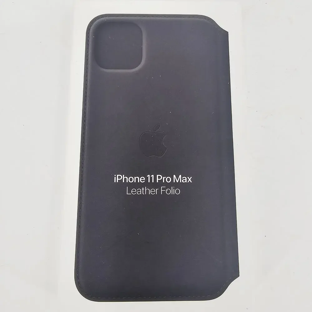 Genuine Apple Leather Folio for iPhone 11 Pro Max Phone Case Black NEW open box